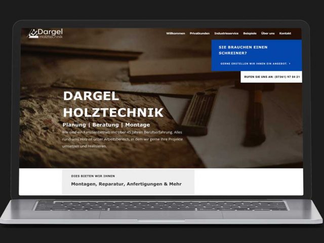 Webseite Dargel Holzbau